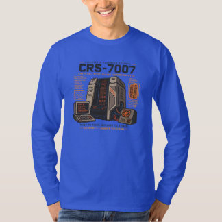 Retro Futuristisk AI Robot Dator Vaporwave Neon T Shirt