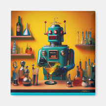 Retro Futuristisk Robot ROBIA 12J2 Mixolog