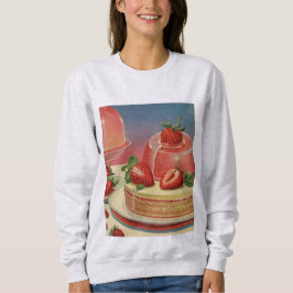 Retro futuristisk t-shirt med kakmotiv