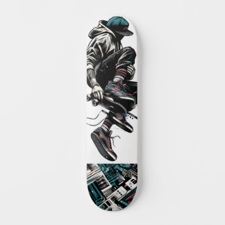 Retro-futuristisk Tech Street Art Skateboard 23