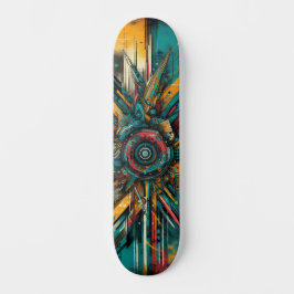 Retro-futuristisk teknik-gatuart skateboard 14