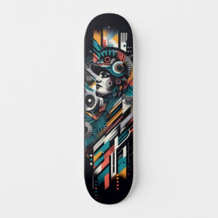 Retro-futuristisk teknik-gatukonst skateboard 22