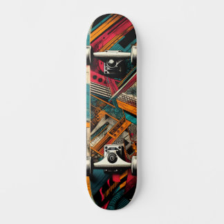 Retro-futuristisk teknik-gatukonst skateboard 40