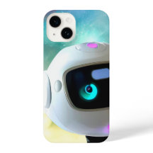 Retro Futuristisk Vänlig Robotkaraktär