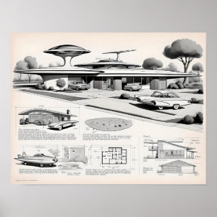 Retro-Futuristiska 03023 Poster