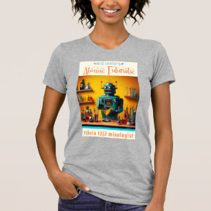 Retro Futuristiska Robot ROBIA 12J2 Mixolog T Shirt