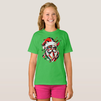 Retro-Futuristiska Santa T Shirt