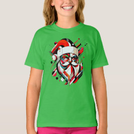 Retro-Futuristiska Santa T Shirt