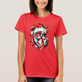 Retro-Futuristiska Santa T Shirt