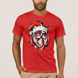 Retro-Futuristiska Santa T Shirt