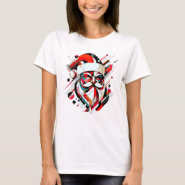 Retro-Futuristiska Santa T Shirt
