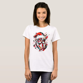 Retro-Futuristiska Santa T Shirt