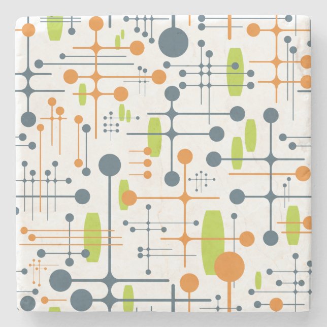 Retro-Futuristiska Underlägg Sten (Framsidan)