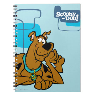 Retro-fyrkanter Scooby-Doo Ljuger ned Anteckningsbok Med Spiral