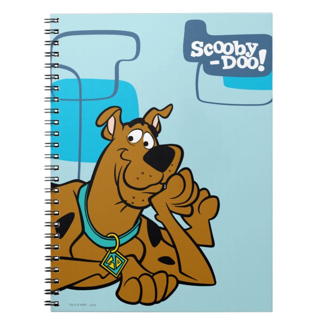 Retro-fyrkanter Scooby-Doo Ljuger ned Anteckningsbok Med Spiral (Framsidan)