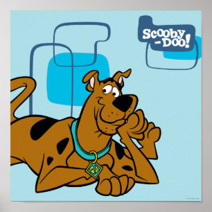 Retro-fyrkanter Scooby-Doo Ljuger ned Poster