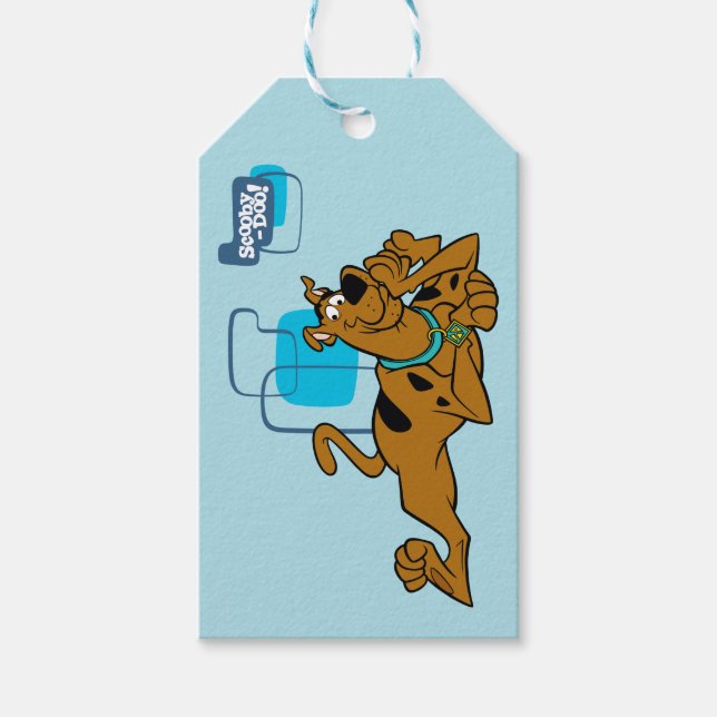 Retro-fyrkanter Scooby-Doo Ljuger ned Presentetikett (Framsidan)