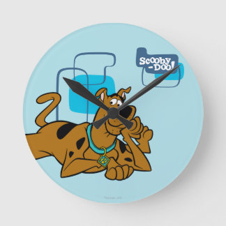 Retro-fyrkanter Scooby-Doo Ljuger ned Rund Klocka