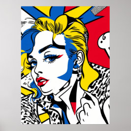 Retro-Gal-plakat (popkonst) Poster