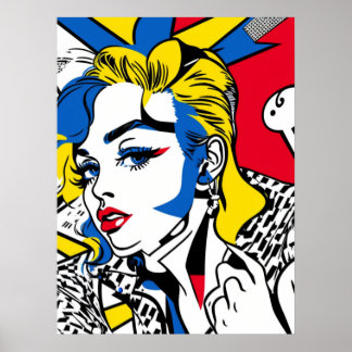 Retro-Gal-plakat (popkonst) Poster