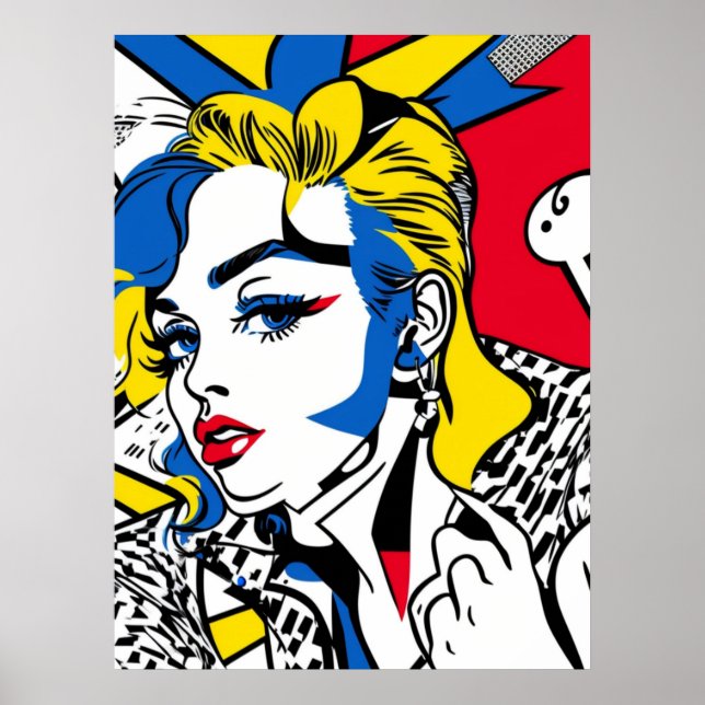 Retro-Gal-plakat (popkonst) Poster (Framsidan)