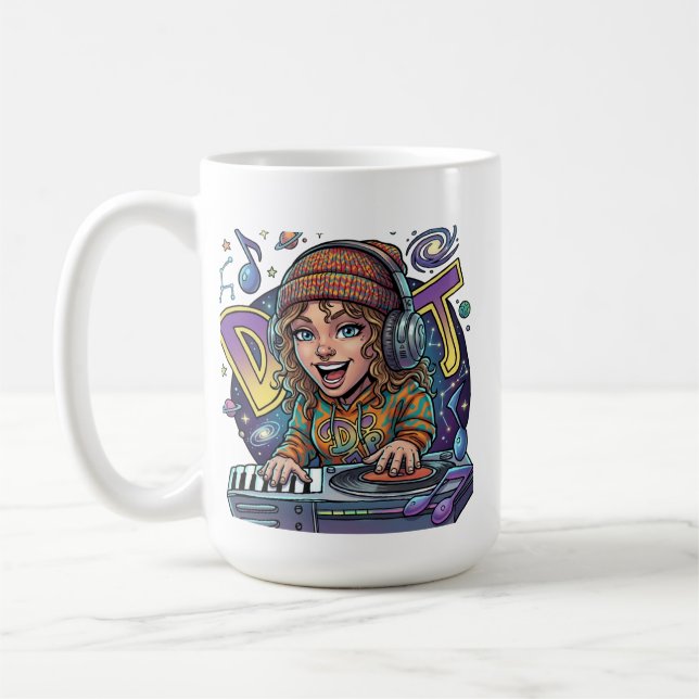Retro Galaxy DJ Kaffemugg (Vänster)