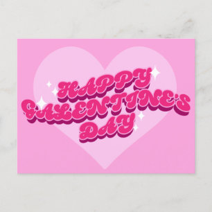 Retro Galentine vykort