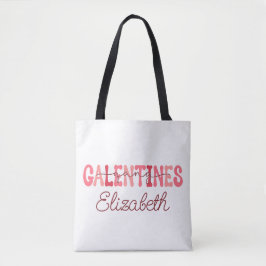 Retro "Galentines Gang" eget namn T-Shirt Tygkasse