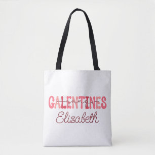 Retro "Galentines Gang" eget namn T-Shirt Tygkasse