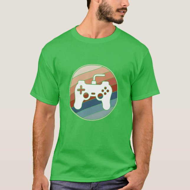 Retro Game Controller vän retro T Shirt (Framsida)