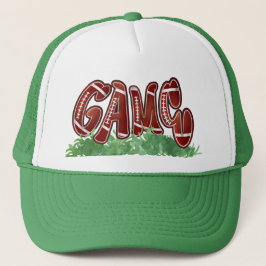 Retro Game Day Football Trucker Keps - Grön och Vi