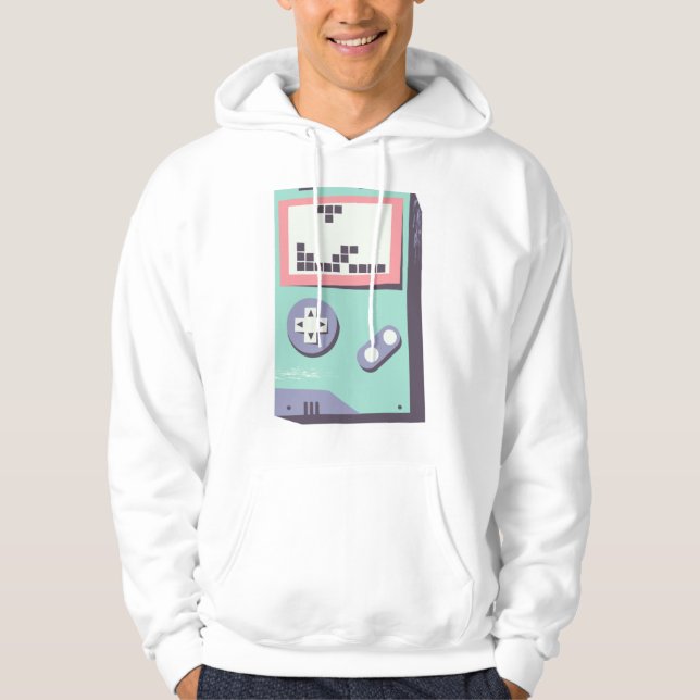 Retro Gameboy LEGO Pixel Art – Gamer Hoodie (Framsida)