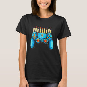 Retro Gamepad Lycklig Hanukkah Pajama Family Match T Shirt