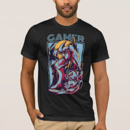 Retro Gamer Alien Monster Vintage Arcade Graphic T Shirt