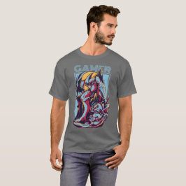 Retro Gamer Alien Monster Vintage Arcade Graphic T Shirt