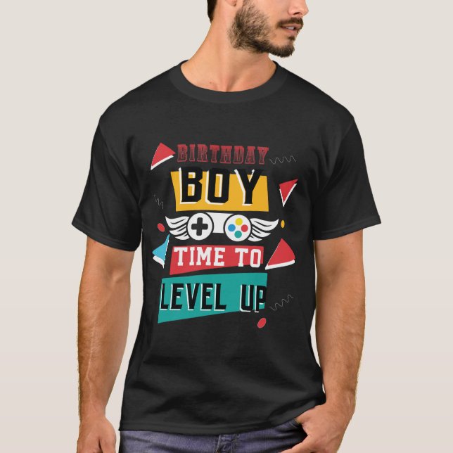 Retro Gamer Art - Vintage Gaming Controller T Shirt (Framsida)