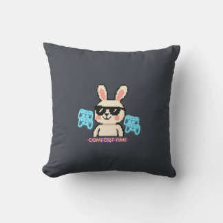 Retro Gamer Bunny Kudde