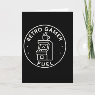 Retro Gamer Fuel Arkadkaffe Gaming För 80-tals Pap Kort
