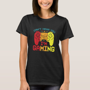 Retro Gamer Headset Det går inte att höra dig jag T Shirt