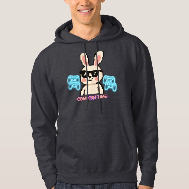 Retro Gamer Kanin Hoodie (Framsida)