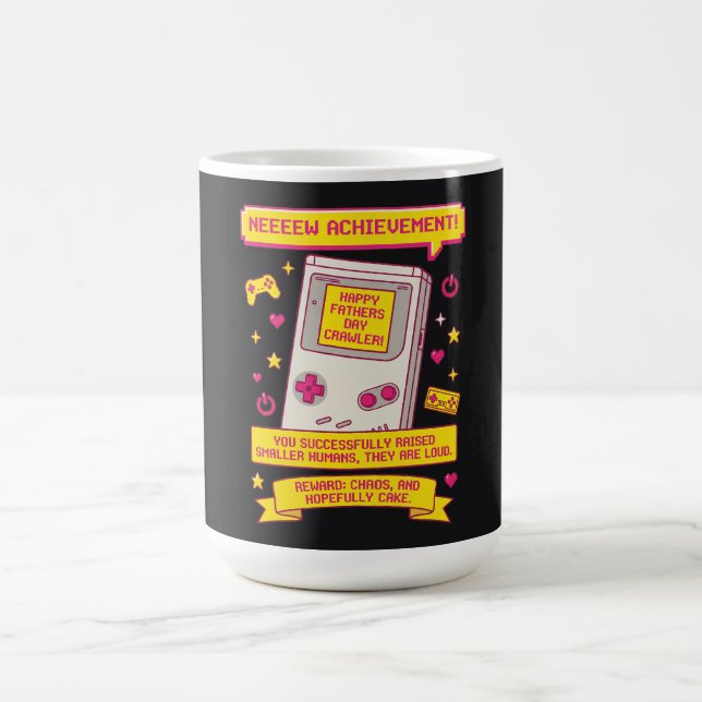 Retro Gamer Pappa Ny prestation Fars dag-present Kaffemugg (Center)