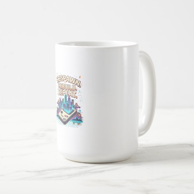 Retro Gamer Respawn | Vintage Arkad Kaffemugg (Framsida höger)
