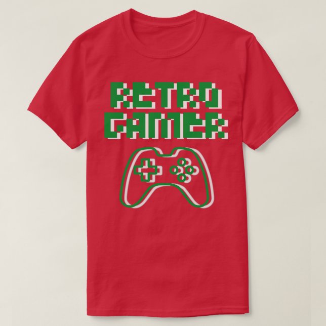 Retro Gamer T Shirt (Design framsida)