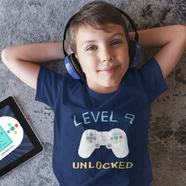 Retro Gamer Theme Barns födelsedag Party T Shirt