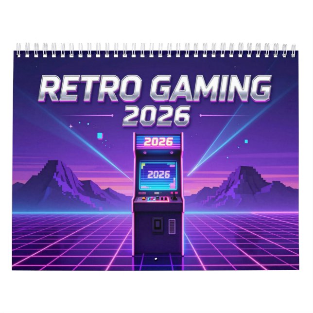 Retro Gaming 2026 Calendar Kalender (Omslag)