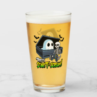 Rétro Gaming Halloween - Humour Squelette Console Glaskopp