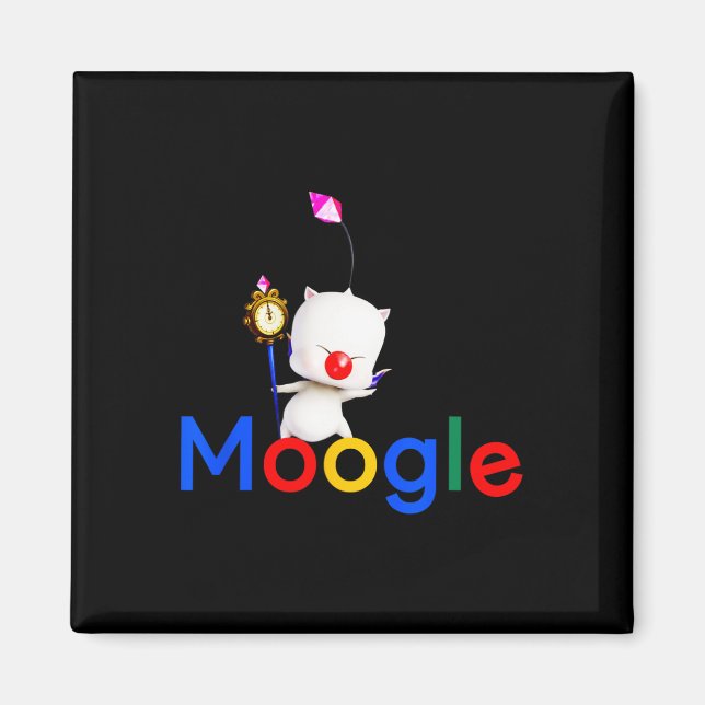 Retro Gaming Kawaii Video Game Moogle Kupo Gamer 1 Magnet (Framsidan)