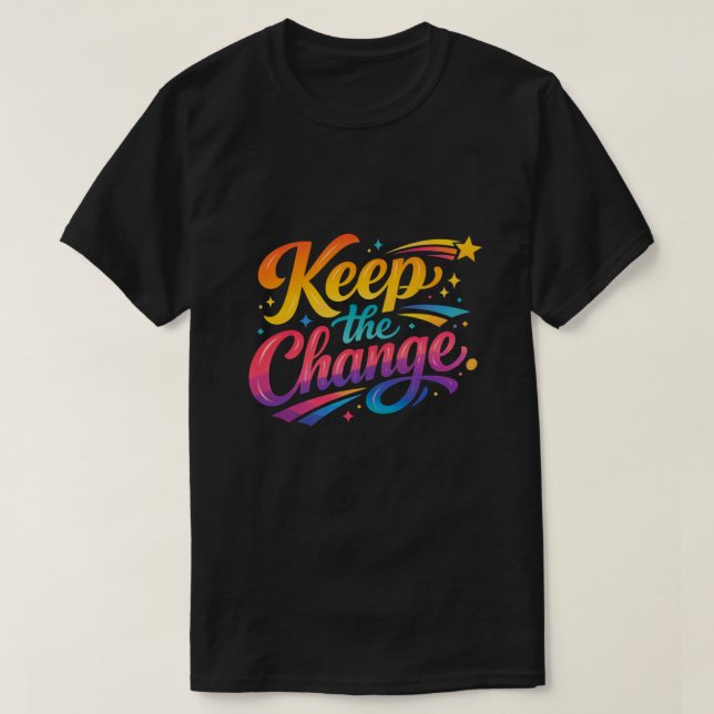 Retro Gaming Keep The Change Streetmodekläder T Shirt (Design framsida)