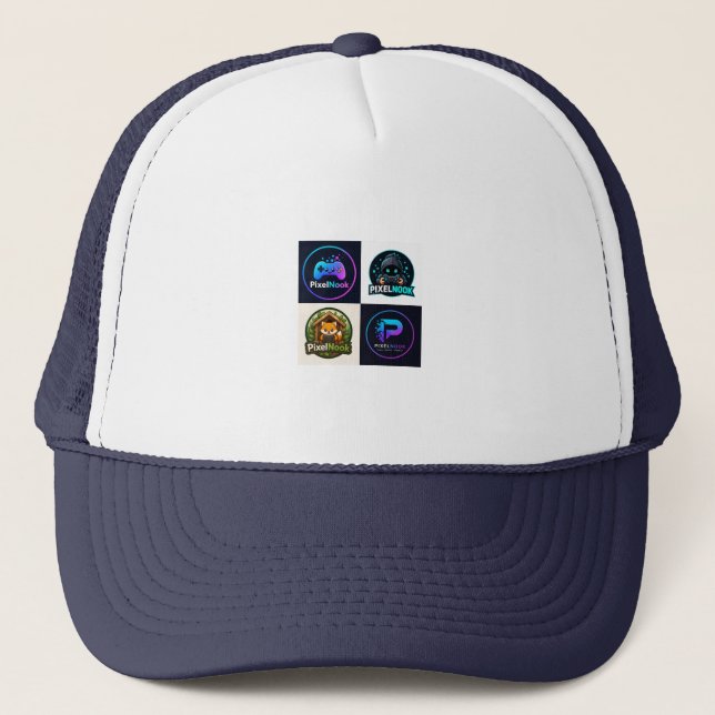 Retro Gaming-märken Truckerhatt | Gamer Snapback C Keps (Framsida)