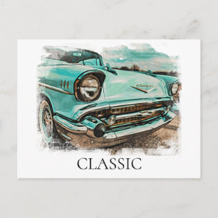 *~* Retro Gammal Klassisk Vintage Antik Målad Tavl Vykort